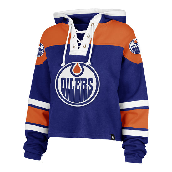 Cropped Oilers Lacer Hoodie