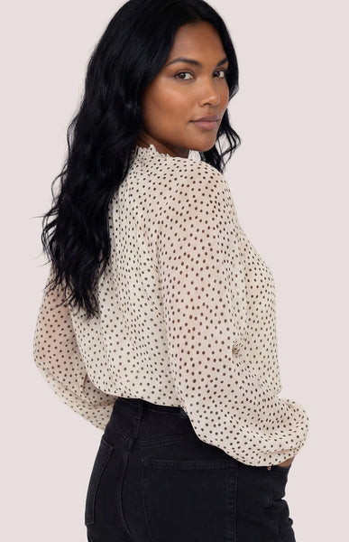 Annie Blouse - Cream Print