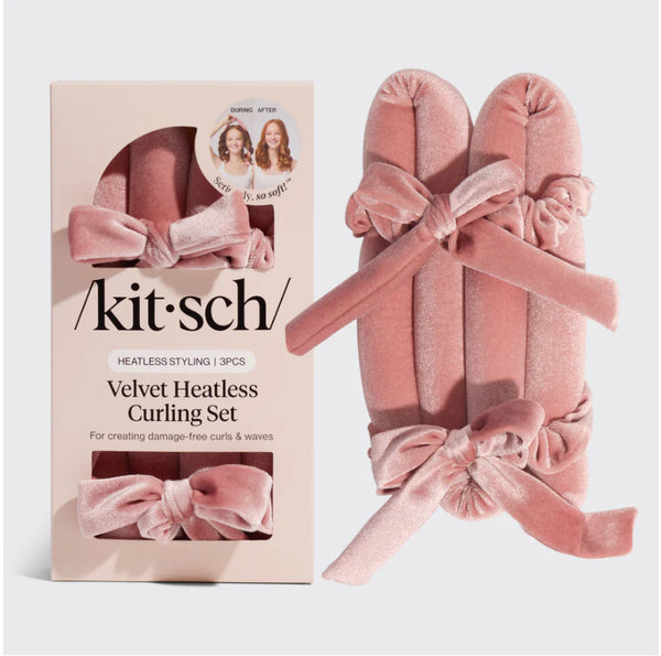 Velvet Heatless Curling Set - Terracotta