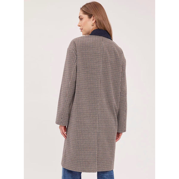 Millie Coat - Navy Tweed