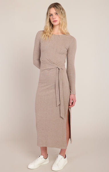 MONICA KNOT WAIST LONG DRESS