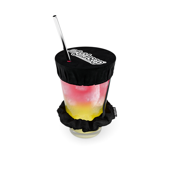 NightCap Scrunchie Drink Cover - Drink Spiking Prevention: Pink