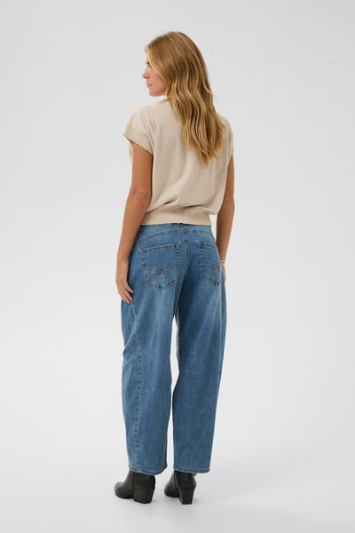 Bahren Barrel Jean - Dawson Medium Blue