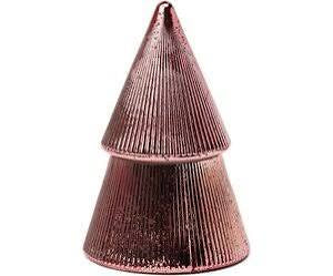 Pink Peppermint 7oz Pink Stacked Tree Candle