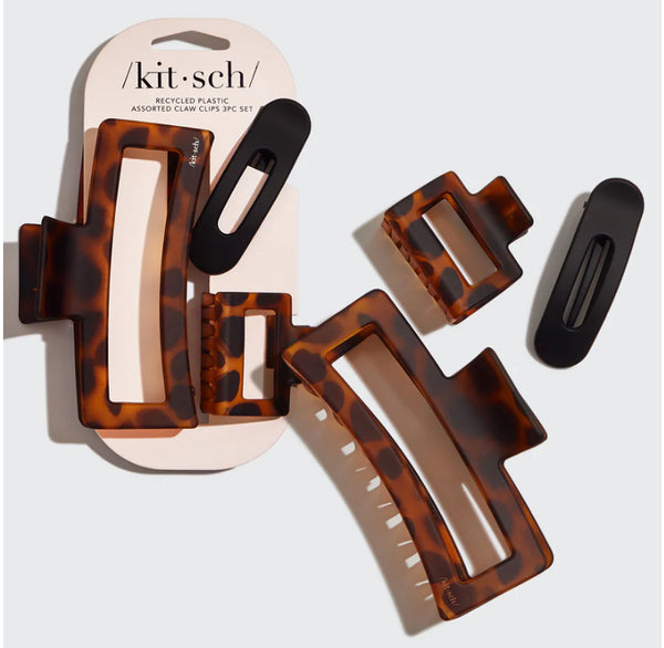 Assorted Claw Clips - Rectangle Open Shape