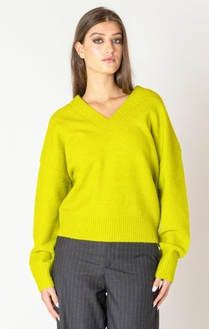 LIMELIGHT SOFT RIB TRIM SWEATER