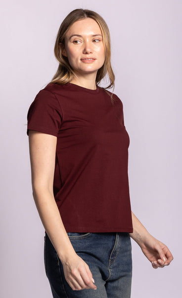 Georgia Tee - Burgundy
