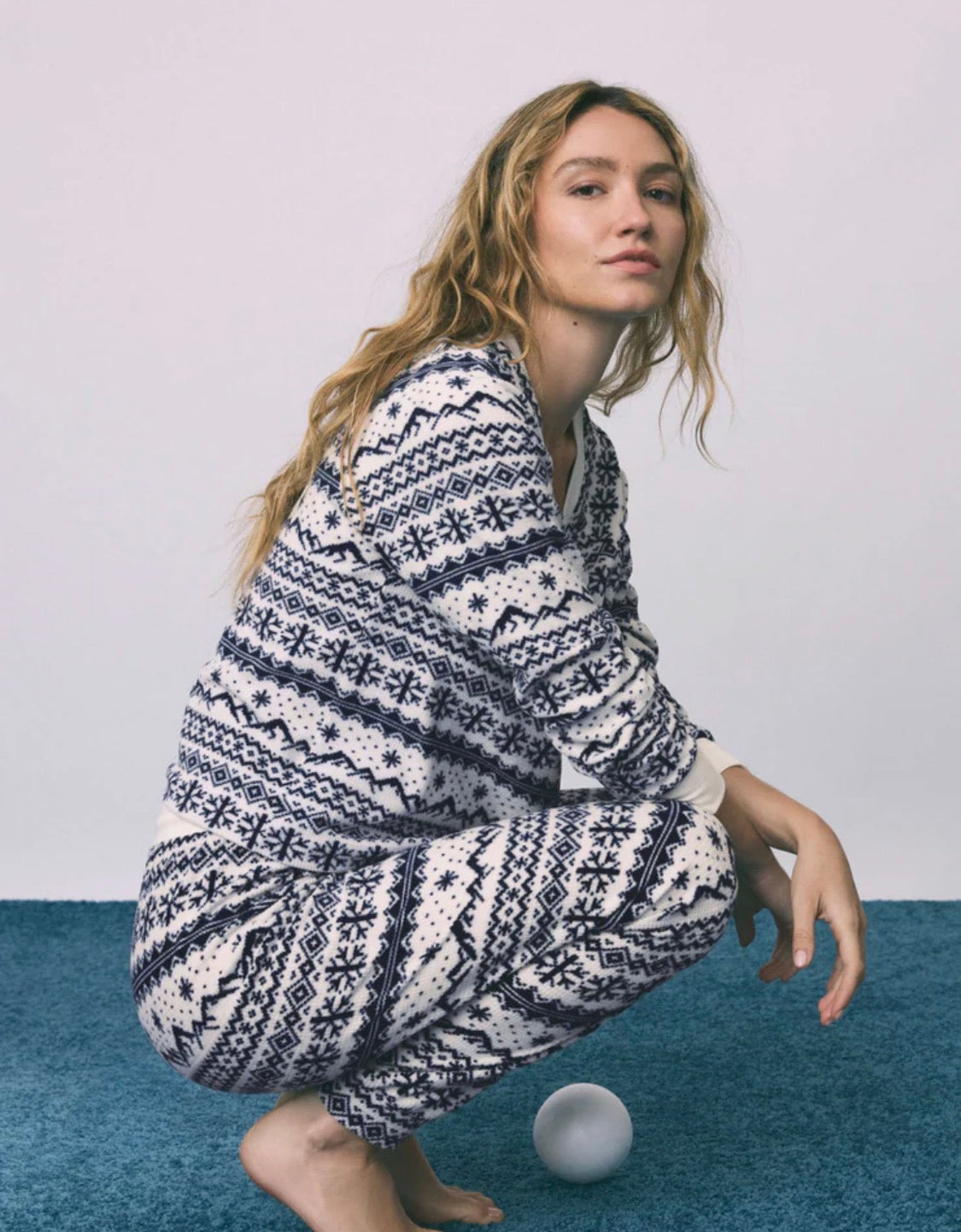 Twilight Fairisle Jogger - Vanilla Ice