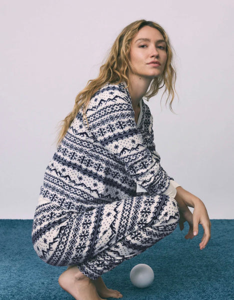 Slopes Fairisle Long Sleeve Top - Vanilla Ice