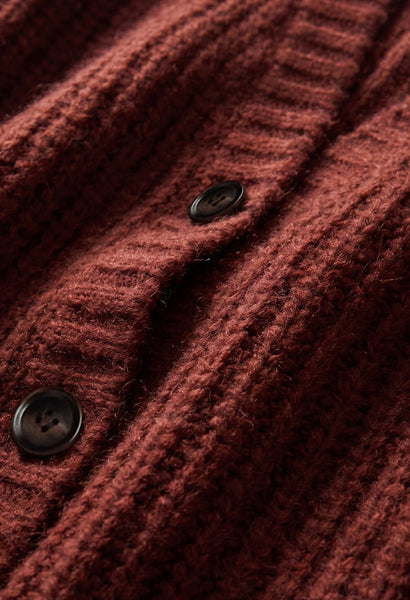 Whitmore Oversized Cardigan - Velvet Rouge