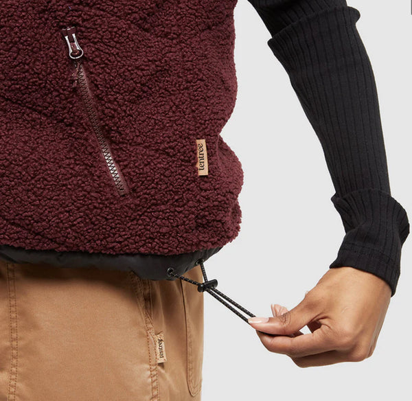 Collins Vest- Deep Burgundy Meteorite Black