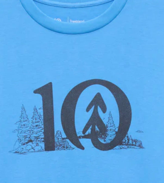 Lake Life Logo T-Shirt - Blue Lagoon/ Graphite
