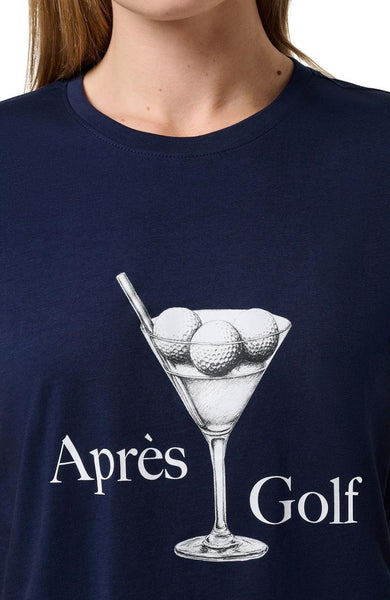 Aprés Golf Tee - Navy