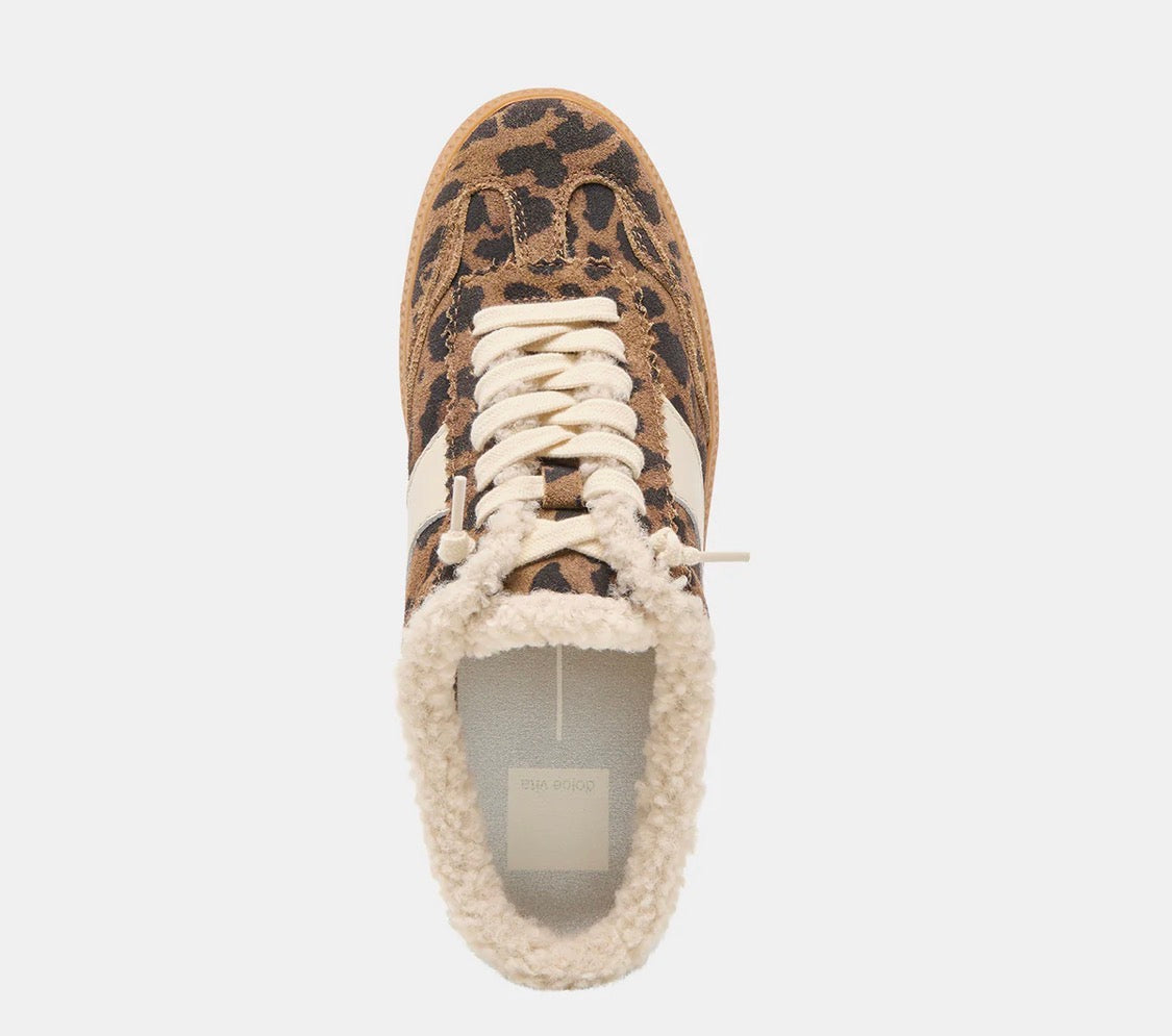 NOTICE - Brown Leopard Printed Suede