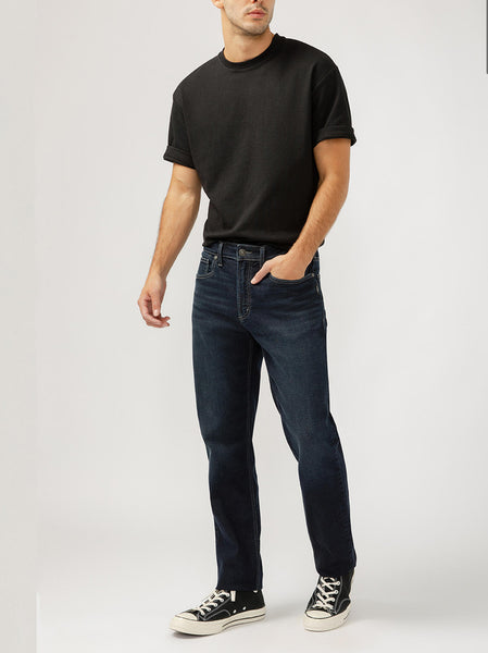Eddie Classic Athletic Fit Tapered Leg Jeans