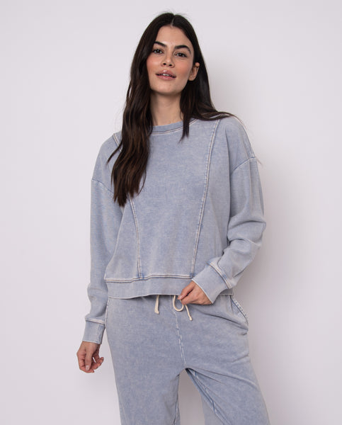 Kacey Denim Look Pullover