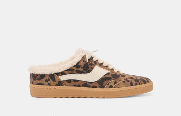 NOTICE - Brown Leopard Printed Suede