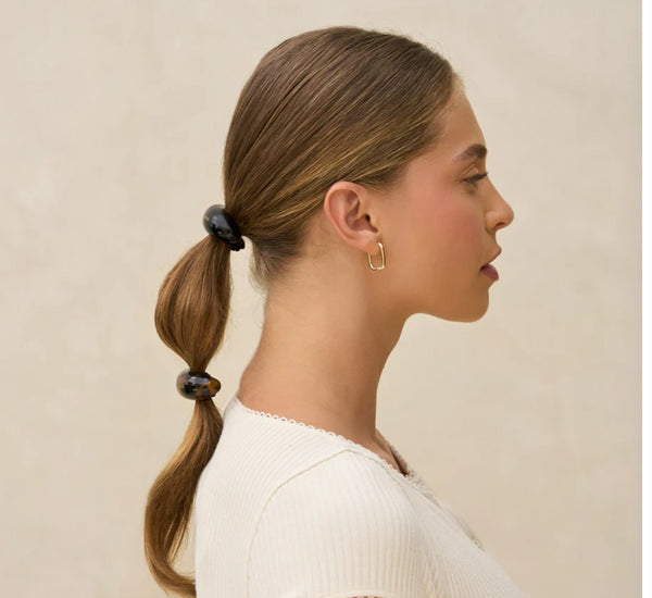 Black & Tort Cloud Cuffs - Medium