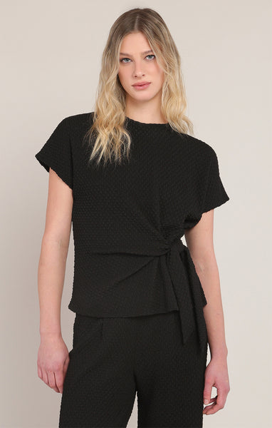 KNOCKOUT TEXTURED KNOT TOP