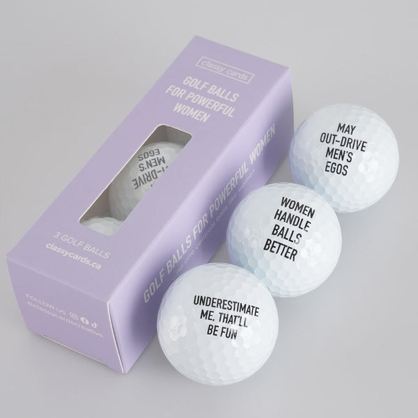 Golf Balls For Powerful Women - 3 pk