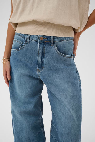 Bahren Barrel Jean - Dawson Medium Blue