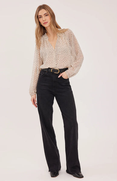 Annie Blouse - Cream Print