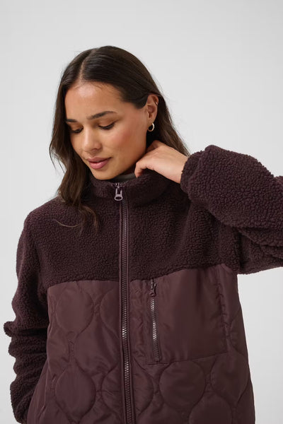 Gracelyn Jacket - Fudge/Red
