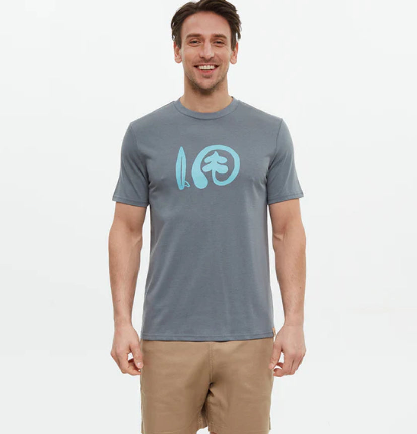 Seaforestation Logo T-Shirt Anchor Grey