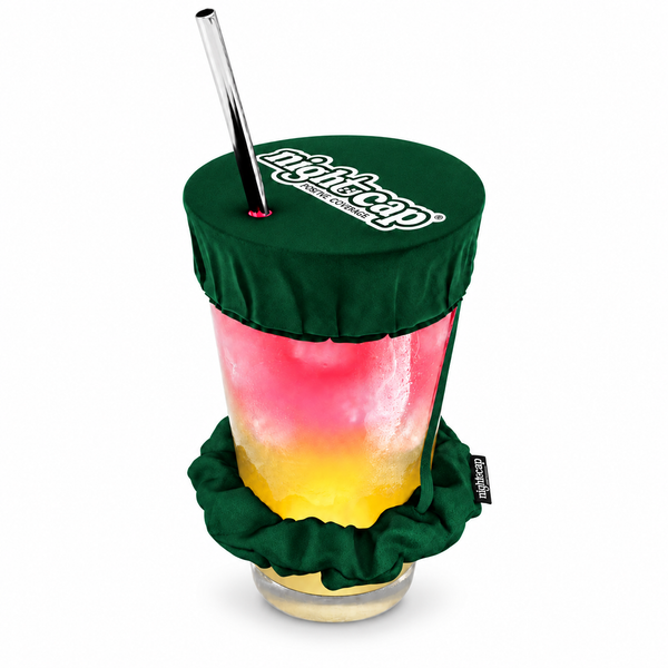 NightCap Scrunchie Drink Cover - Drink Spiking Prevention: Black