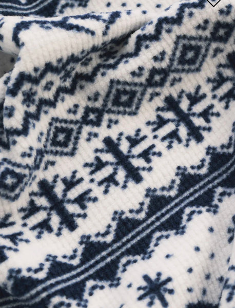 Slopes Fairisle Long Sleeve Top - Vanilla Ice