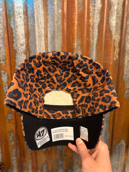 Leopard Corduroy Hat - Oilers
