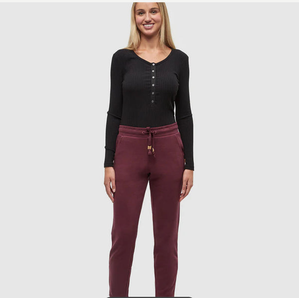 TreeFleece Bamone Sweatpant- Deep Burgandy