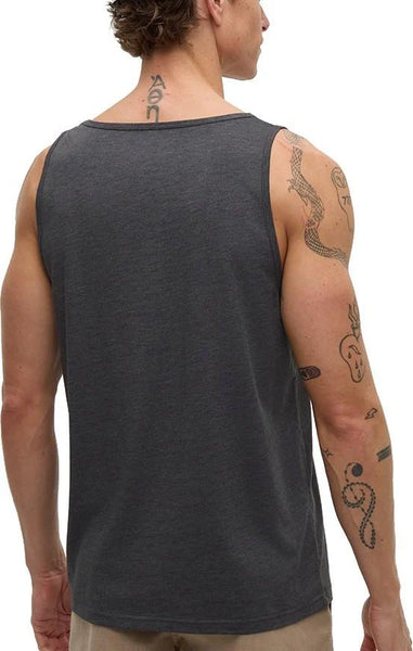 Weekend Wave Tank - Graphite Heather/Turquoise Sky