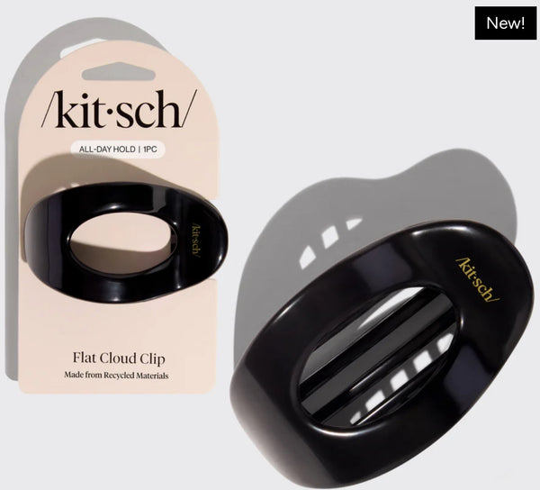 Black Flat Cloud Clip - Medium