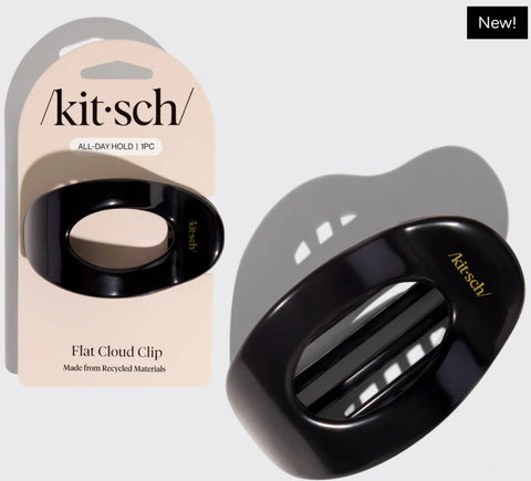 Black Flat Cloud Clip - Medium