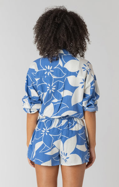 Rachel Azure Floral Top