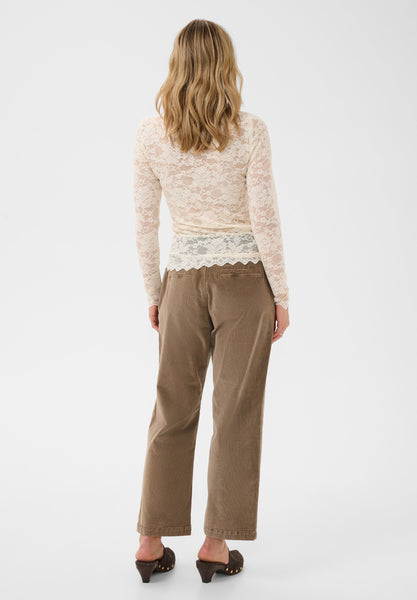 Pitia Lace Blouse - Oatmeal