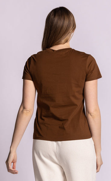 Georgia Tee - Chocolate Brown