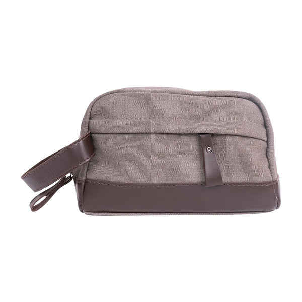Canvas Dopp Kit - Grey