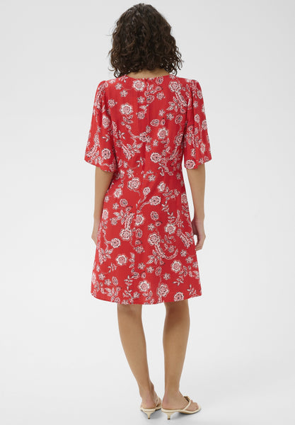 Amina Dress - Poppy Red