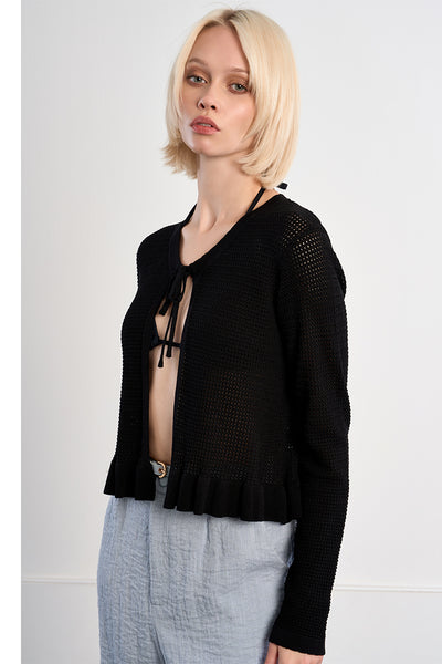 Minnie Cardigan - Black