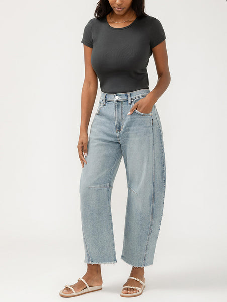 High Rise Horseshoe Leg Jeans