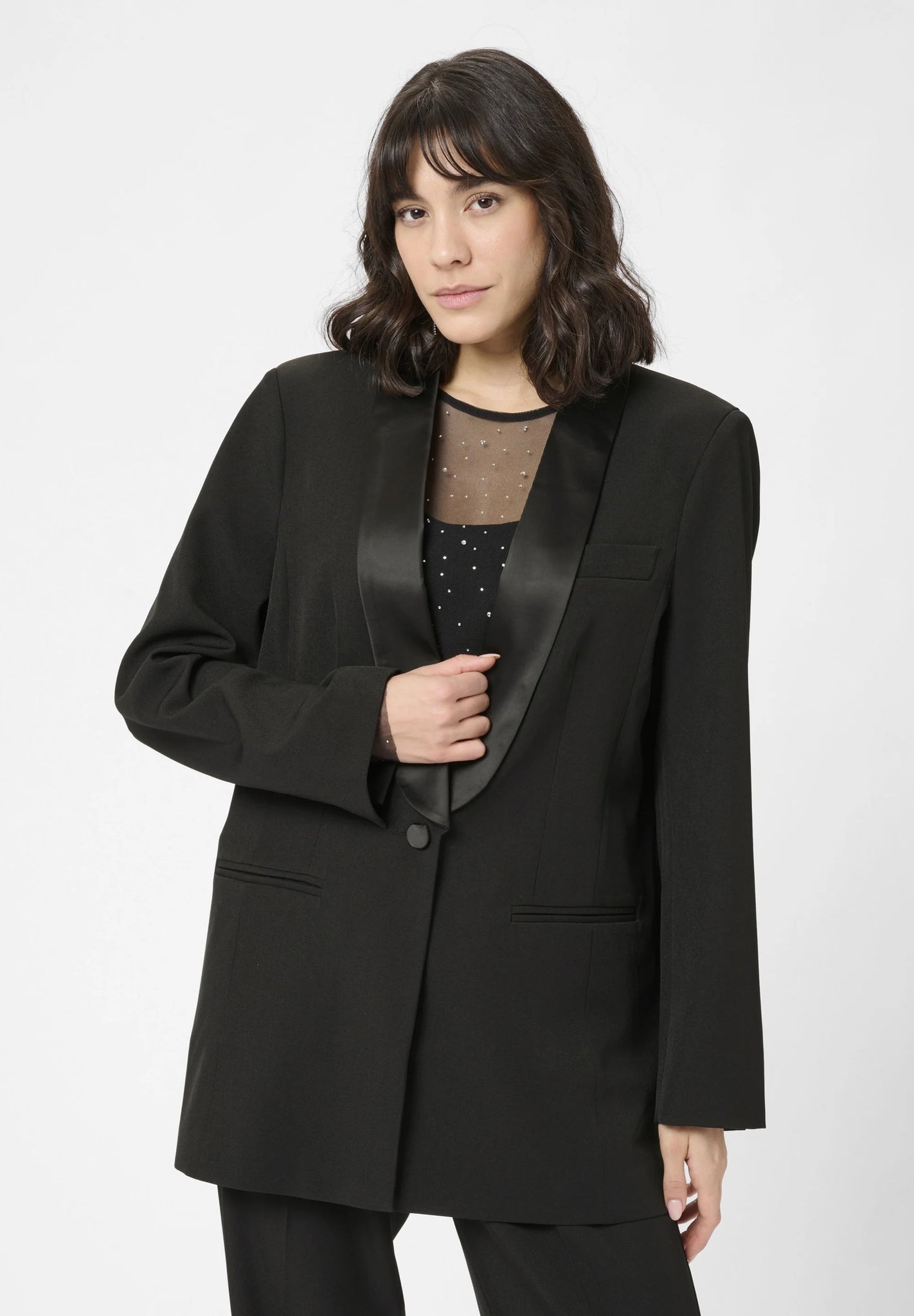 Lorindia Blazer - Black Deep