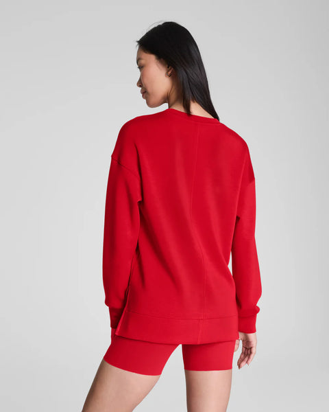 AIR ESSENTIALS LS CREW - Spanx Red