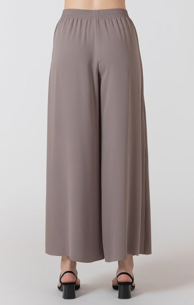 Freya Flowy Wide Leg Pant - Shadow Taupe