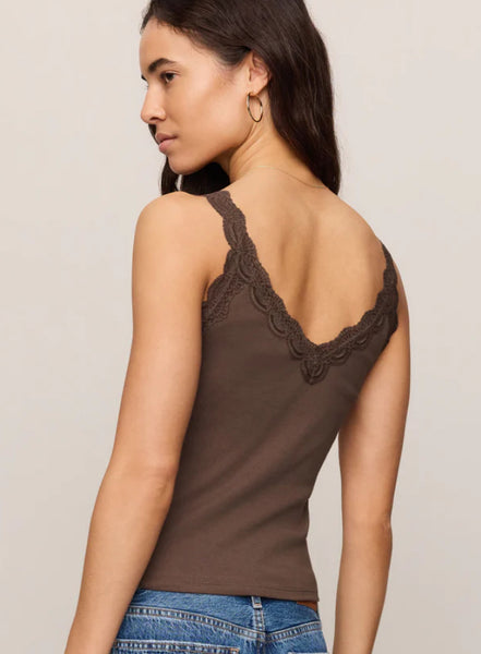 Eve Lace Tank - Cocoa Latte