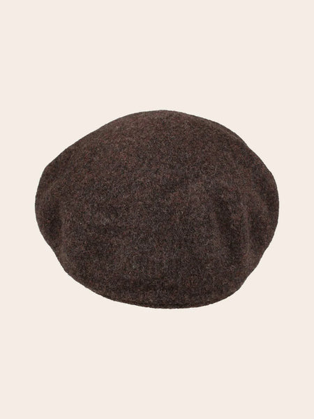 LOEVENICH WOOL PEAKED CAP WITH IMITATION LEATHER VISOR