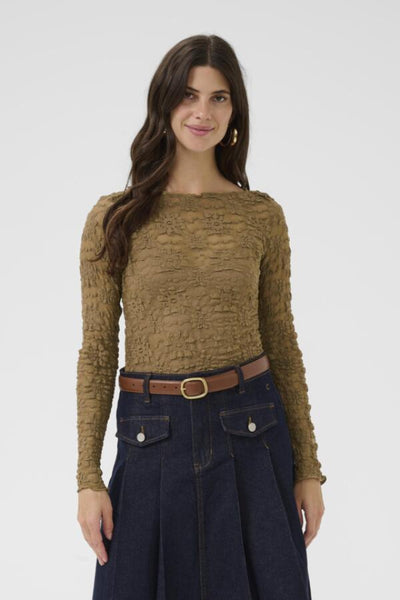 MADDIE BLOUSE - Cocoa Cremé