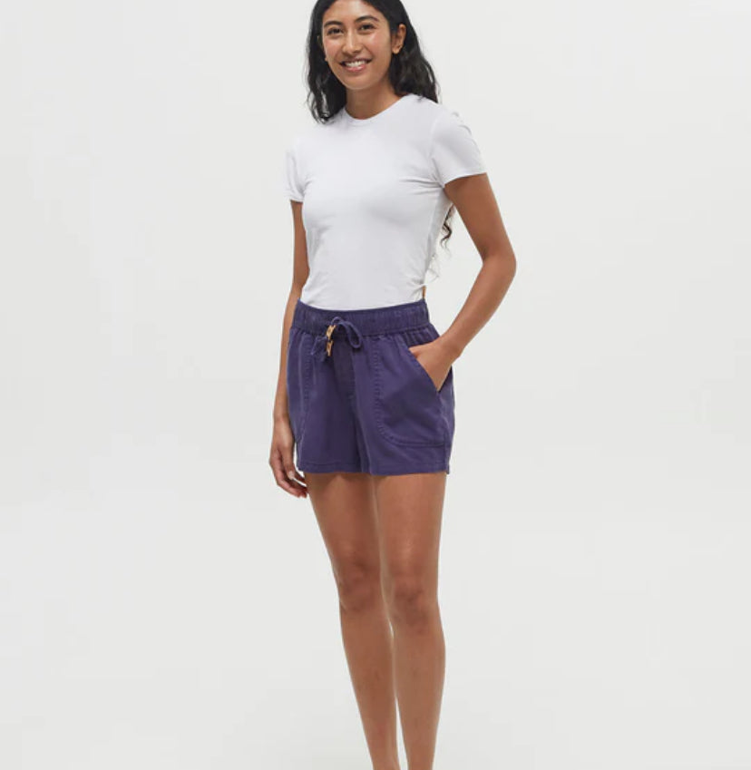 Tencel Instow Short Indigo Tide