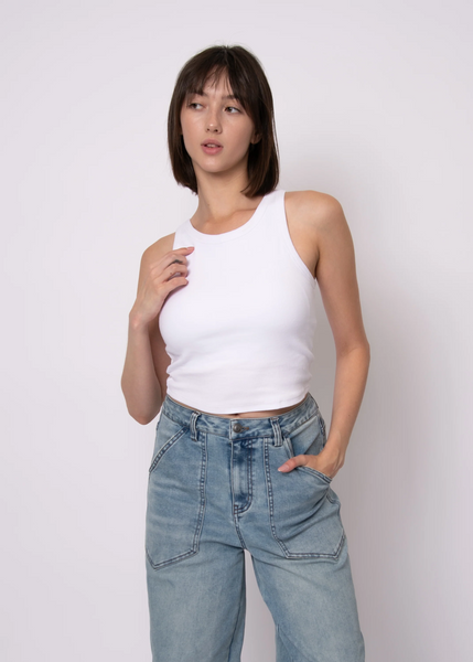 Ralyn Bra Basics Tank Top - White